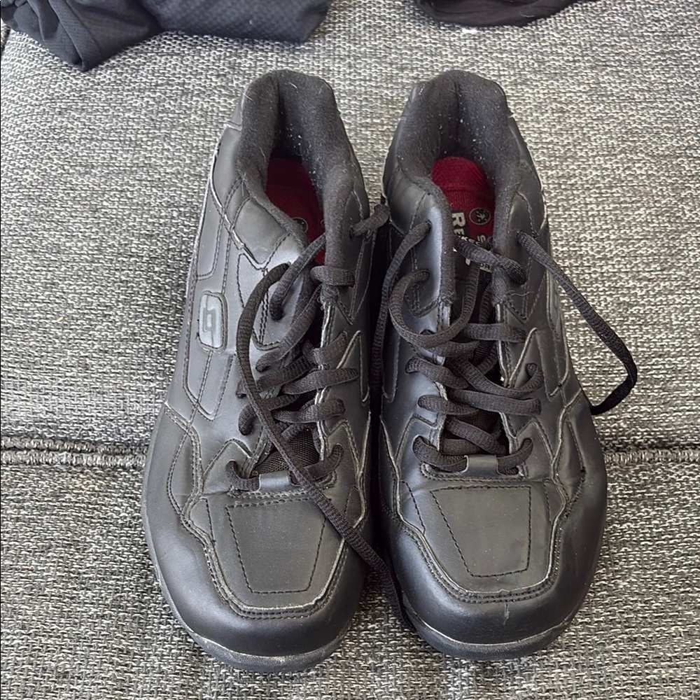 Skechers Black Sneakers with Lace-Up Design and Rubber Soles